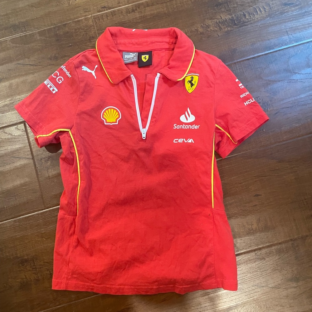 Puma Red Kids Polo Shirt